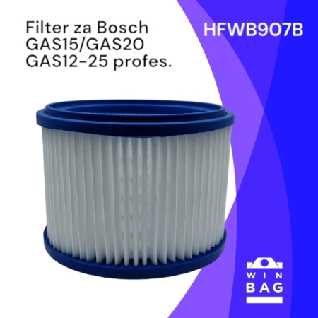Филтер што може да се пере за правосмукалки Bosch GAS15/GAS20