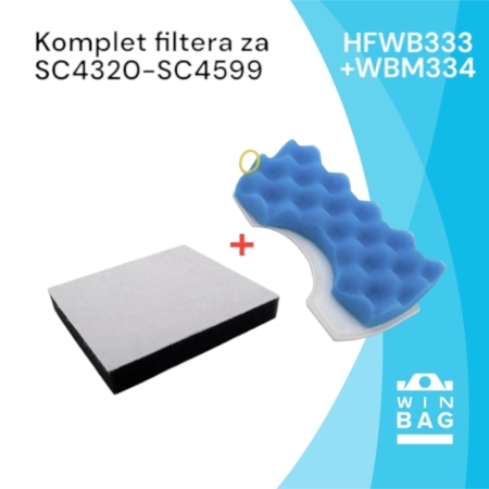 Комплет филтер за правосмукалки Samsung DJ63-00669A+DJ97-01040C/SC43E0/SC4799.