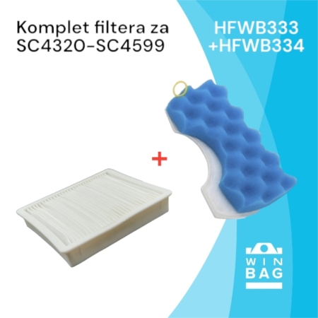 Комплет филтер за правосмукалки SAMSUNG DJ63-00672A+DJ97-01040C/SC4550/SC4360