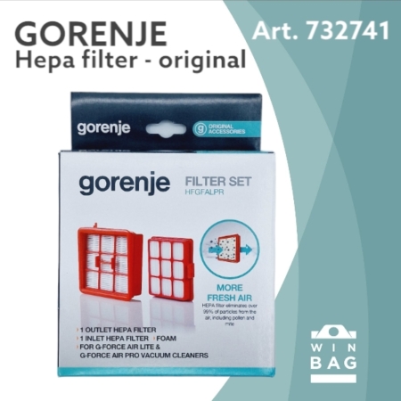 Комплет филтер за правосмукалка Gorenje 732741 - GForceAirPro - VCEA03GAPRACY 23 Комплет филтер за правосмукалка Gorenje 732741/GForceAirPro/VCEA03GAPRACY