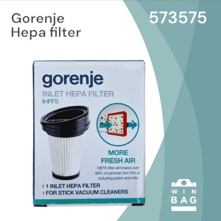 Хепа филтер за правосмукалки Gorenje 573575 - SVC216FR - SVC216FS - SVC144FW 16 Хепа филтер за Горење 573575